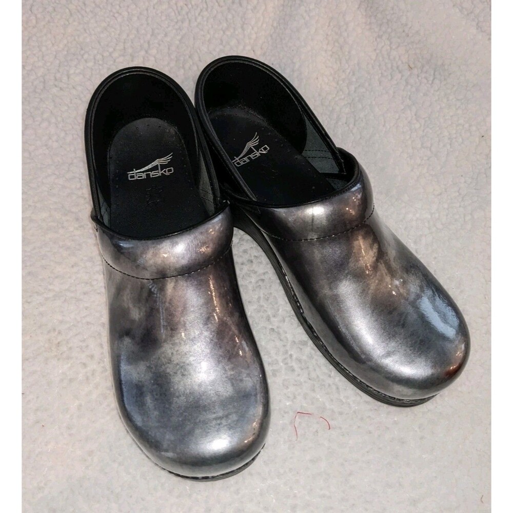 Dansko XP 2.0 Pewter Marbled Leather Clogs Men’s EU 40 US Women 9.5-10